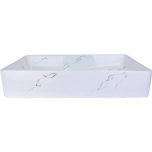 Раковина-чаша Bronze de Luxe Lacio 60 1061BM Белая фаянс накладная