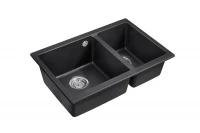Кухонная мойка Emar Quartz 66,5 EMQ-2665.PL цвет Оникс