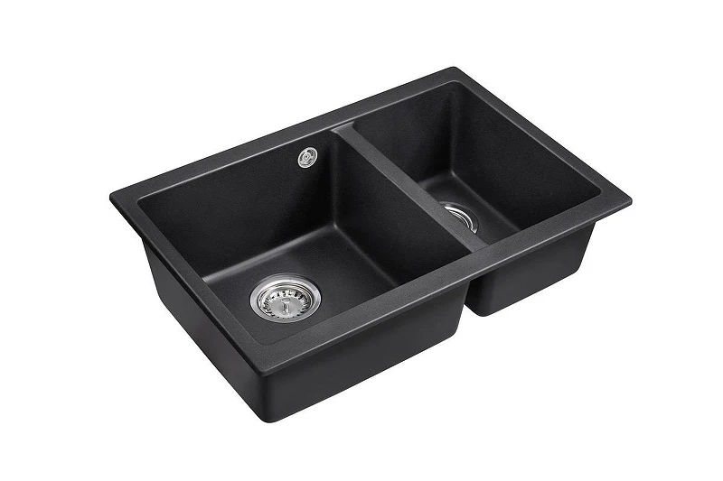 Кухонная мойка Emar Quartz 66,5 EMQ-2665.PL цвет Оникс