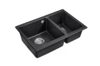 Кухонная мойка Emar Quartz 66,5 EMQ-2665.PL цвет Оникс