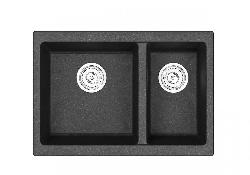 Кухонная мойка Emar Quartz 66,5 EMQ-2665.PL цвет Оникс