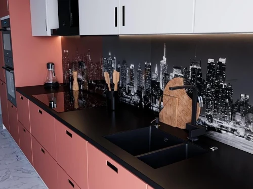 Кухонная мойка Emar Quartz 66,5 EMQ-2665.PL цвет Оникс