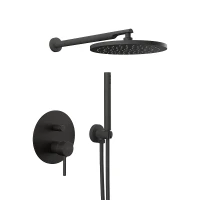 Душевая система Remer X Style X09S02ONO цвет Черный матовый