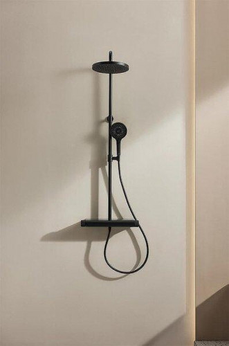 Душевая система Arrow F5H9119MB с термостатом цвет Черный матовый