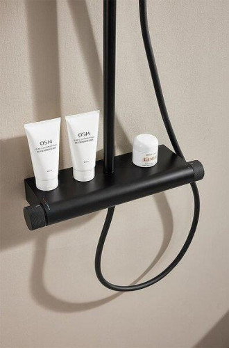 Душевая система Arrow F5H9119MB с термостатом цвет Черный матовый