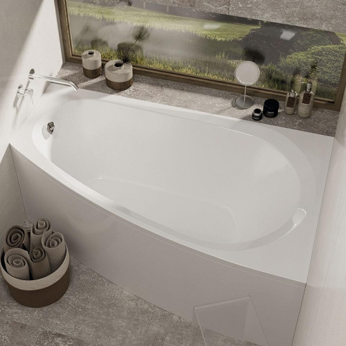 Акриловая ванна Alba Spa Baline 150х90 R ВАС012000П100 без гидромассажа