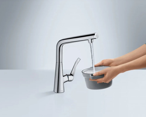 Смеситель для кухни Hansgrohe Metris S 14883000 Хром латунь