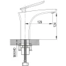 Смеситель для раковины Rose R27F R2701F Белый Хром