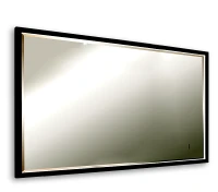 Зеркало Art&Max Aversa 120 AM-Ave-1200-700-DS-F с подсветкой цвет Черный с бесконтактным выключателем