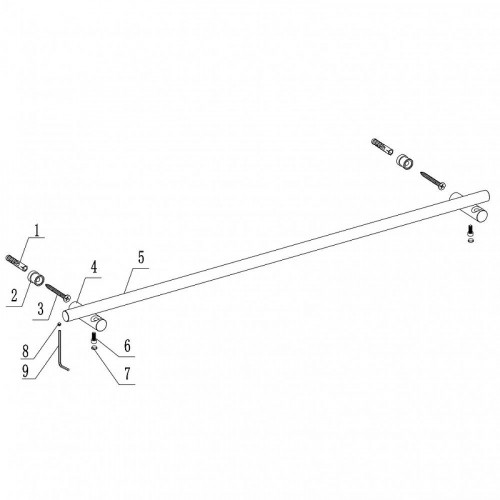 Полотенцедержатель Abber Osten 316 AA1857BG цвет Золото брашированное