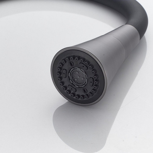 Смеситель для кухни Rose R213T цвет Оружейная сталь Черный