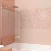 Шторка на ванну Veconi Palau 70 PL80-70-01-19C1 профиль Хром стекло прозрачное