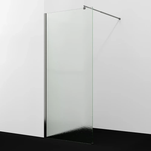 Душевая перегородка WasserKRAFT Rur 100 30W44GR-TXG профиль Графит стекло текстурное