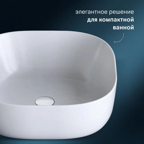 Раковина-чаша AM.PM Func 43 M8FWCC30430WG Белая фарфор накладная