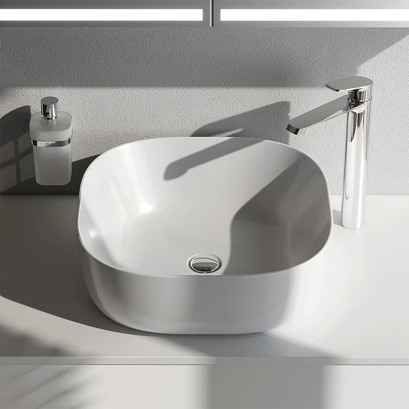 Раковина-чаша AM.PM Func 43 M8FWCC30430WG Белая фарфор накладная