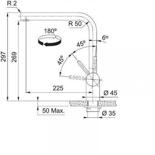 Смеситель для кухни Franke Atlas Neo 115.0521.435 Нержавеющая сталь