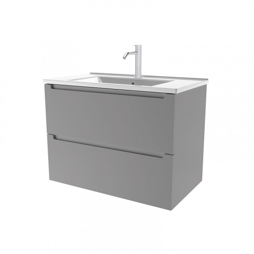 Тумба под раковину ЗОВ Дион 60 D60PG подвесная цвет Платиновый