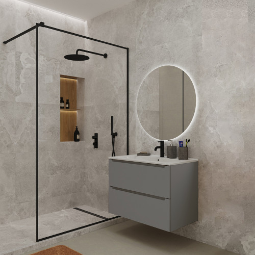 Тумба под раковину ЗОВ Дион 60 D60PG подвесная цвет Платиновый