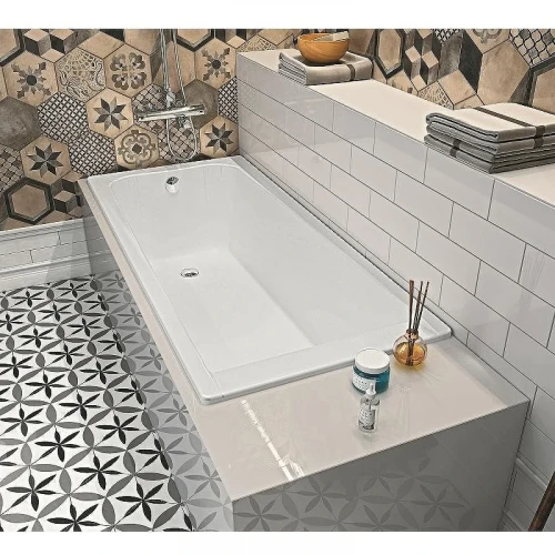 Акриловая ванна Roca Elba 170x75 248507000 без гидромассажа, с каркасом 248513000