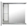 Зеркало со шкафом Loranto Florena 80 L CS00086988 цвет Светлый бетон
