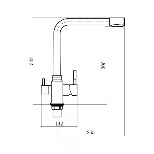 Смеситель для кухни Fashun A54309-7 цвет Черный