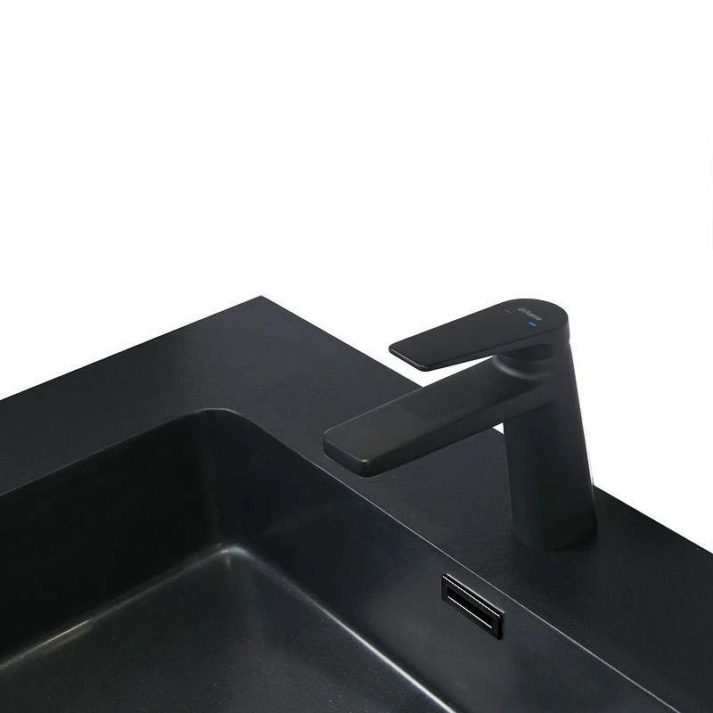 Тумба с раковиной Orans BC-2055-1200L 120 2055120L подвесная Темно-серая стекло