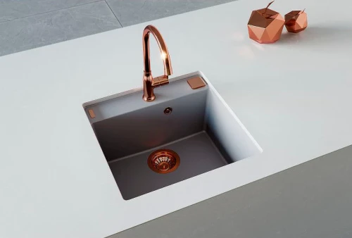 Кухонная мойка Alveus Granital+ Formic 20 Arctic G11 520x510x200 1128395 Белая искусственный камень (литьевой мрамор) встраиваемая сверху, встраиваемая снизу