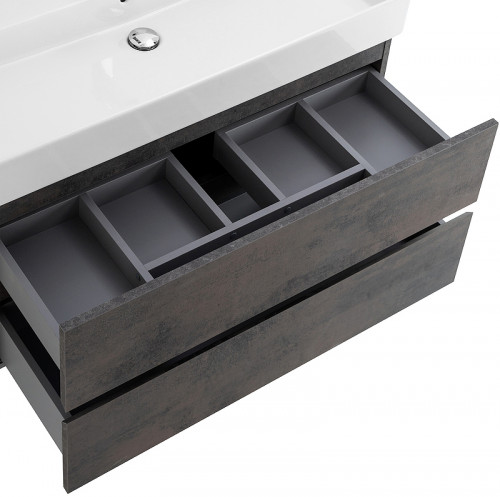 Тумба под раковину Cezares Molveno 46 80 MOLVENO 46-80-2C-SO-OSS подвесная Ossido МДФ / ЛДСП