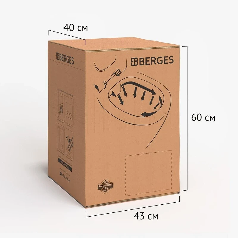 Унитаз Berges Sigma 082254 подвесной цвет Белый с сиденьем Микролифт