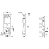 Комплект унитаза с инсталляцией WeltWasser MARBERG 410 + BAARBACH 004 GL-WT + MAR 410 RD GL-WT 10000010355 цвет Белый глянцевый с сиденьем Микролифт и клавишей смыва цвет Белый глянцевый