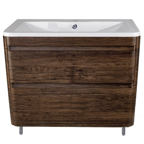 Тумба под раковину Style Line Атлантика Люкс Plus 90 СС-00002211 Старое дерево МДФ / ЛДСП