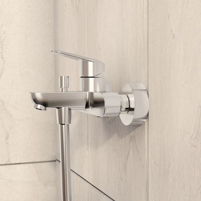 Смеситель для ванны Vitra Flow Round A43057EXP Хром латунь на стену