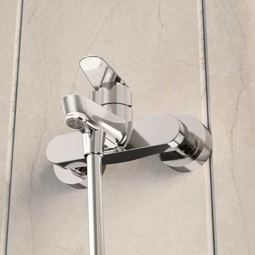 Смеситель для ванны Vitra Flow Round A43057EXP Хром латунь на стену