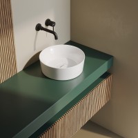 Раковина-чаша Berges Mascon 40 181005 Белая глянцевая фарфор накладная