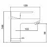 Смеситель для раковины Laparet Simona N3018502LPT Хром латунь