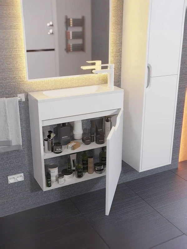 Тумба под раковину Uperwood Modul 60 2930205362 подвесная цвет Белый матовый