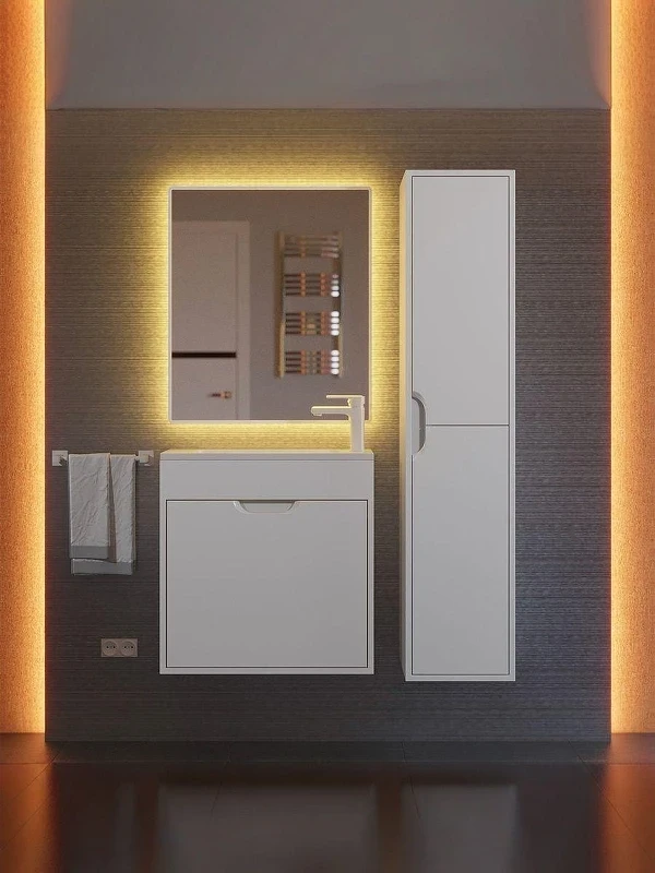 Тумба под раковину Uperwood Modul 60 2930205362 подвесная цвет Белый матовый