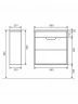 Тумба под раковину Uperwood Modul 60 2930205362 подвесная цвет Белый матовый