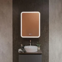 Зеркальный шкаф AQUAme 60 L AQM9204 с подсветкой цвет Антрацит