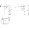 Раковина Ideal Standard Connect Cube 40 E803301 Euro White фарфор подвесная, накладная