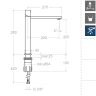 Смеситель для раковины Ramonsoler Kuatro 4710N Хром