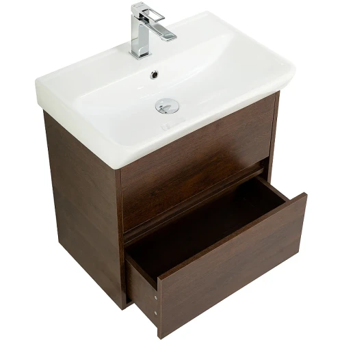Тумба под раковину BelBagno Neon 60 NEON-600-2C-SO-RS подвесная Rovere Scuro МДФ / ЛДСП