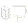 Душевой уголок RGW Passage 110x80 3508078118-14 профиль цвет Черный стекло прозрачное