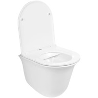 Унитаз WeltWasser Telbach 004 GL-WT 10000003668 подвесной Белый глянец с сиденьем Микролифт фаянс подвесной