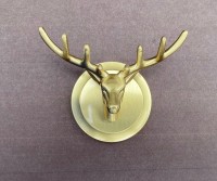 Двойной крючок Bronze de Luxe Royal 81152 Олень Бронза