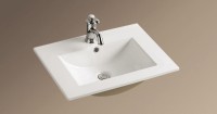 Раковина WeltWasser Deilbach 7506 60 10000003900 Белый глянец фаянс полувстраиваемая