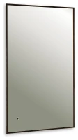 Зеркало AQUAme AQM9102B 60 с подсветкой цвет Черный с бесконтактным выключателем с подогревом и диммером