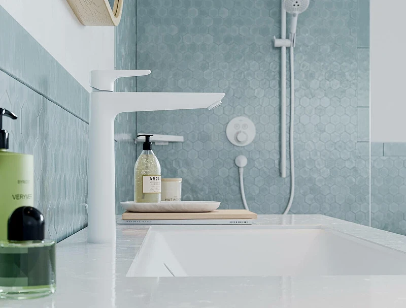 Смеситель для раковины Hansgrohe Talis E 71716700 Белый матовый латунь