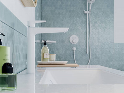 Смеситель для раковины Hansgrohe Talis E 71716700 Белый матовый латунь
