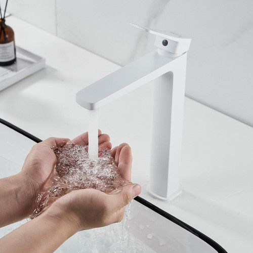 Смеситель для раковины Shevanik S9911C цвет Белый